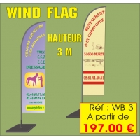 Réf. WB3 – Wind Flag – 3 M